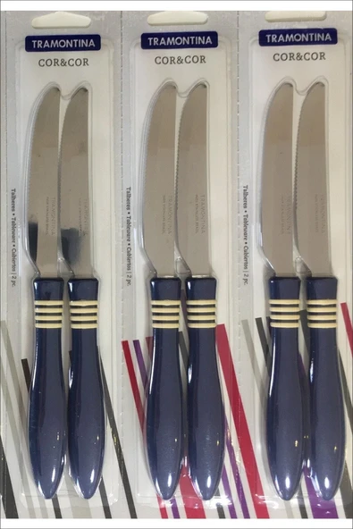Pinkev Tramontina 6 Adet Tırtıklı Kahvaltı Masa Bıçağı ürün görseli
