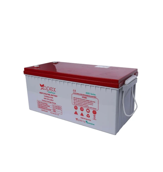 Apex 12V 200Ah Deep Cycle Jel Akü - Resim 3