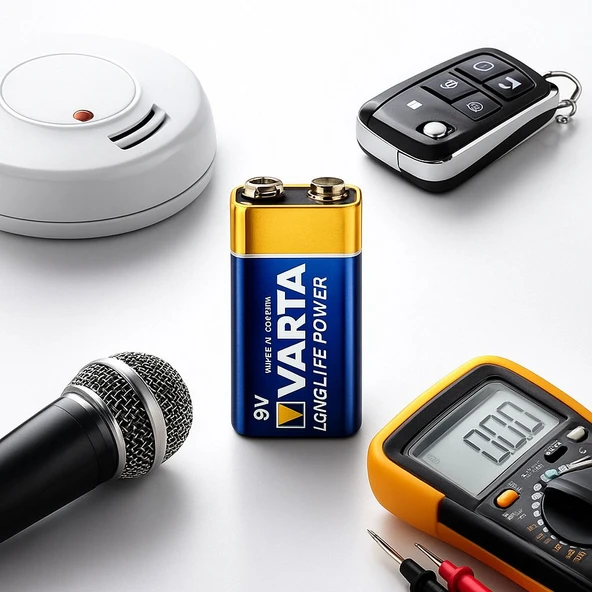 Varta 9V Longlife Power Alkalin Pil - Resim 2