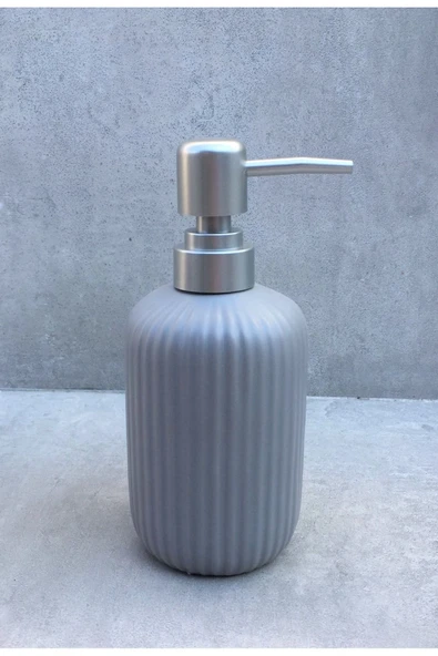 Pinkev Seramik Sıvı Sabunluk - Gri - Resim 2