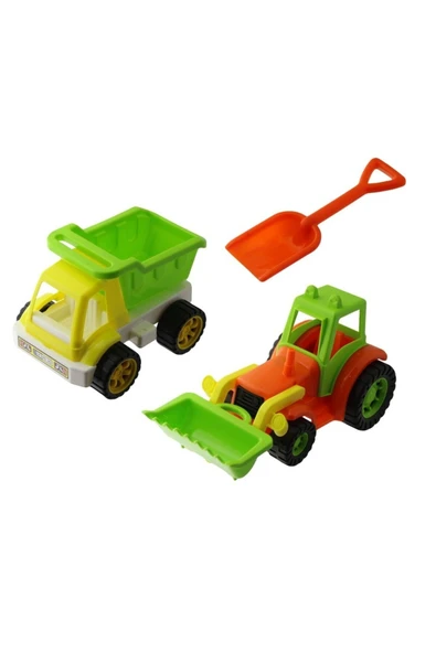 Kampüs Kırtasiyem Kepçe ve Kamyon Seti ürün görseli 1