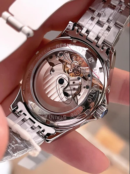 Ferrucci Otomatik Mehtap Ve Güneş Kadranlı Bileklik Hediyeli 3 Atm Erkek Kol Saat FF.G3606.5 - Resim 5