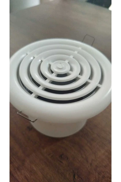 ÇELİK MENFEZ dairesel anemostat plastik Q100-10cm beyaz - Resim 3