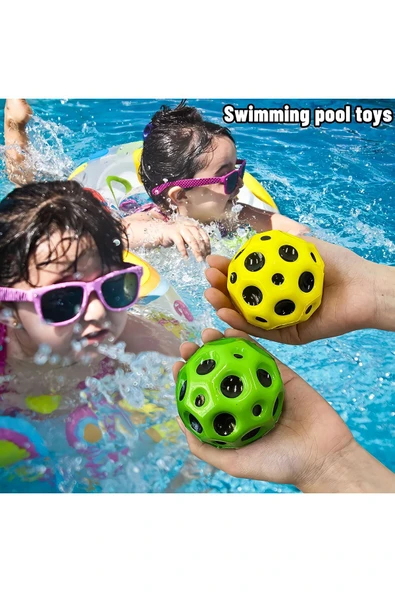 Kampus Kırtasiyem Moon Ball Yükseğe Zıplayan Havuz Deniz Outdoor Evcil Hayvan Topu Sektirme Stres Yaz Eğlence Oyuncağı - Resim 4