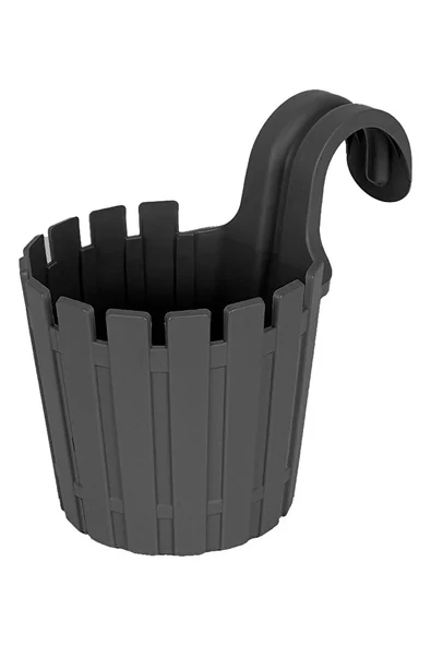 4 Adet Akasya Tekli Kolay Askı Saksı Seti 1,5 Litre Askılı Balkon Çit Saksısı Set 15cm - Resim 2