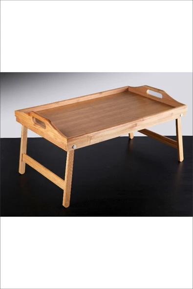 Pinkev Katlanır Ayaklı Bambu Keyif Tepsisi (50x30cm) ürün görseli