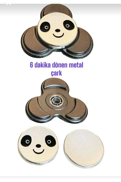 Kampus Kırtasiyem Panda Model Metal Handspinner 3 Kol Stres Çarkı ürün görseli 1