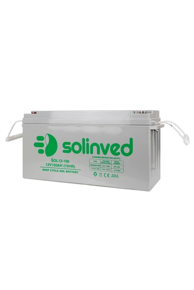 Solinved 12V 150AH Jel Akü - SOL12-150 ürün görseli 1