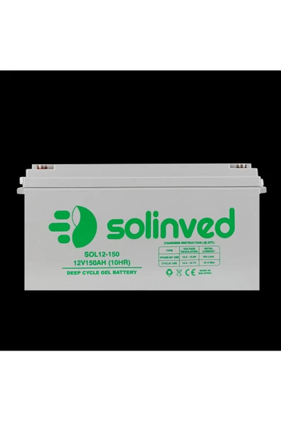 Solinved 12V 150AH Jel Akü - SOL12-150 - Resim 4