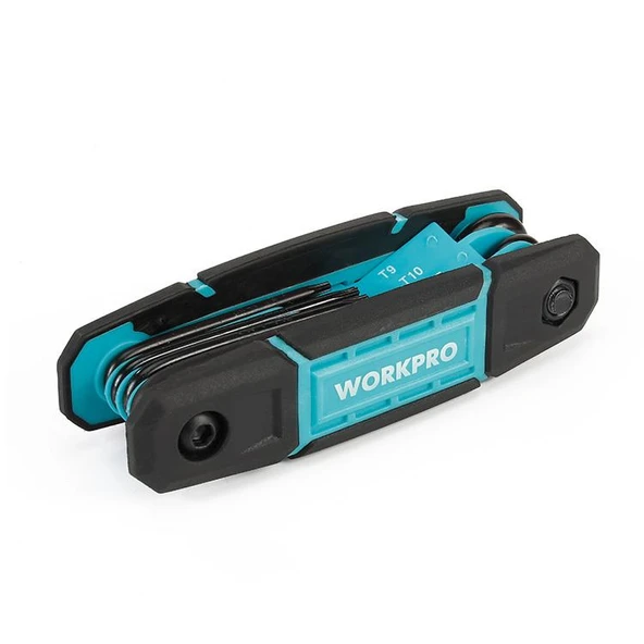 WORKPRO WP222030 8 Parça CR-V Çakı Tipi Torx Profesyonel Allen Anahtar Takımı - Resim 9