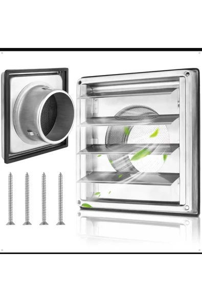 ÇELİK MENFEZ Aspiratör çıkış kapağı Paslanmaz - Resim 2