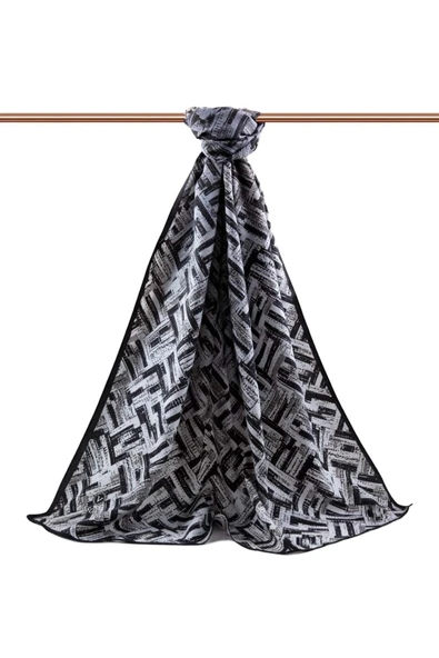 Kadın Lüks Medine Ipeği Şal Indigo-2 - Resim 2