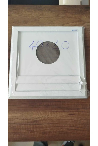 ÇELİK MENFEZ Delikli Tasarım, Etkili Havalandırma 40X40 ALUMINYUM BEYAZ ürün görseli