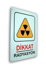 İzmir Fırça " Dikkat Radyasyon " Luna Metal İş Güvenliği Ve Uyarı Levha 25,5X36Cm 553071 ürün görseli 1
