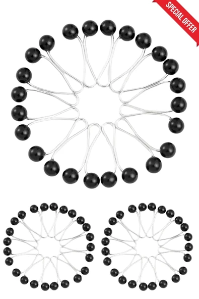 Kampus Kırtasiyem 36 Adet Eşarp Şal Klipsi - Siyah ürün görseli 1