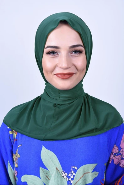 Çıt Çıtlı Bone Tesettür Mayo Üstü Uyumlu Deniz Ve Havuz Bonesi Hijab ürün görseli