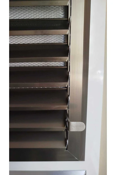 Home Banyo Menfezi̇ Bronz Renk Aluminyum 50x52 Cm Dış Ölcusunde - Resim 3