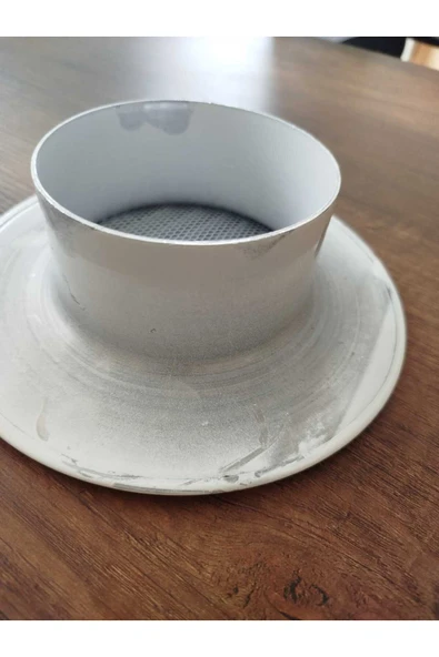 Home Dogalgaz Menfezi Yuvarlak Dıs Cephe Panjuru Alumınyum Beyaz Q100 -10 Cm Bogaz - Resim 3