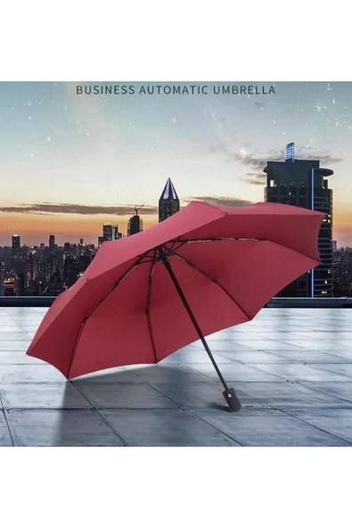 Kampüs Kırtasiyem Tam Otomatik Çanta Boy Renkli Şemsiye - Resim 3