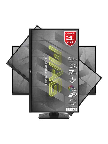 MSI MAG 274UPF 27" 1 ms 4K Pivot IPS 144 Hz Oyuncu Monitörü - Resim 2