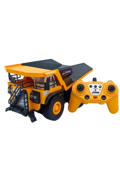Kamyon 1:18 Ölçek 9 Kanallı Uzaktan Kumandalı Damperli Kamyon - Resim 7