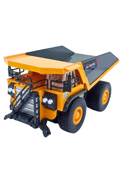 Kamyon 1:18 Ölçek 9 Kanallı Uzaktan Kumandalı Damperli Kamyon - Resim 4