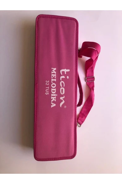 Ticon Temat Melodika 32 Tuşlu Çantalı // Pembe Renk - Resim 2