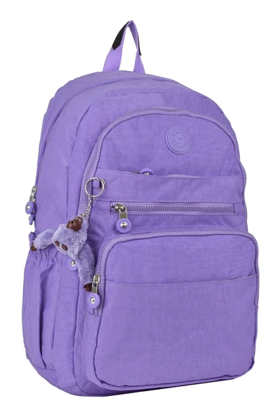 Kampüs Kırtasiyem Su Geçirmez Krinkıl Kumaş Ortopedik Çok Gözlü Okul Sırt Çantası Okul Çantası ürün görseli 1