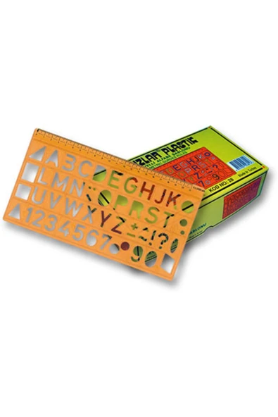 Yıldızlar Cetvel Yıldızlar Harf Şablonu 22 Mm. Kod.028 ürün görseli 1