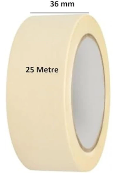 Kampus Kırtasiyem 2 Adet Maskeleme Bandı Bandı 36mm X 25m Kağıt 1185222 - Resim 2