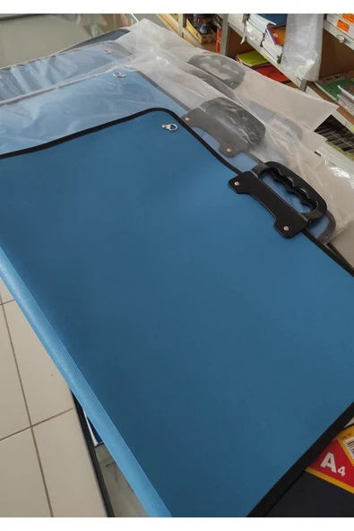 Kampus Kırtasiyem Mavi Sök Tak Askılı Resim Dosyası - Okul Çantası- Proje Çantası 35*50 Cm ürün görseli 1