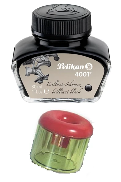 Pelikan Germany Siyah Dolma Kalem Mürekkebi 30 Ml. Şişe Ve Mürekkep Hokkası ürün görseli 1