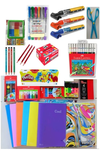 Faber Castell OKULA DÖNÜŞ KIRTASİYE SET-FUL SET ürün görseli 1