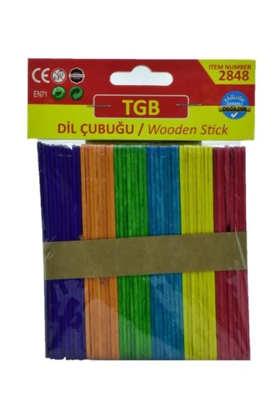 TGB Dil Çubuğu Renkli 50 Adet Tgb-2848 ürün görseli 1