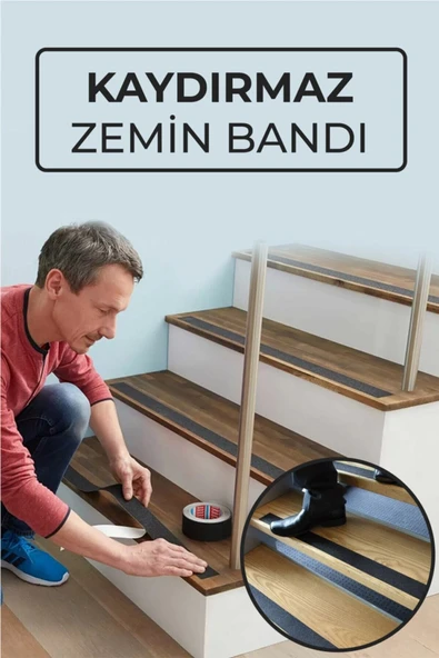 Kampüs Kırtasiyem Merdiven Ve Zemin Kaydırmaz Bant 25 Mm X 5 M ürün görseli 1