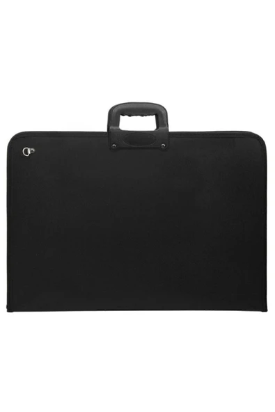 Kampus Kırtasiyem Proje Çantası 35-50 Cm Boyutunda Siyah Resim Çantası Askılı - Resim 3