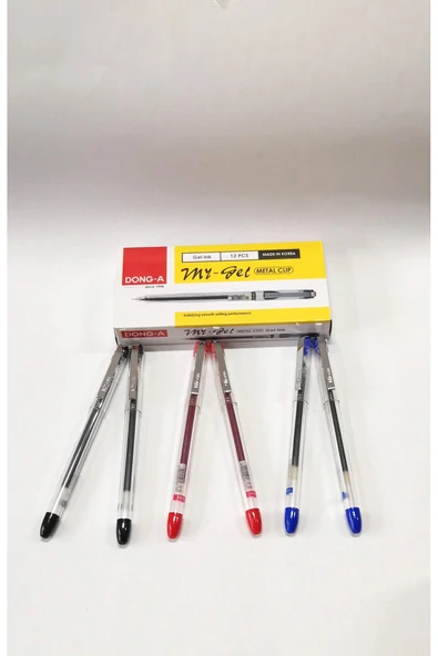 Donga Mygel My-Gel İğne Uçlu  Jel Kalem 0,5mm Metal Clip 6 Adet Birlikte - Resim 8
