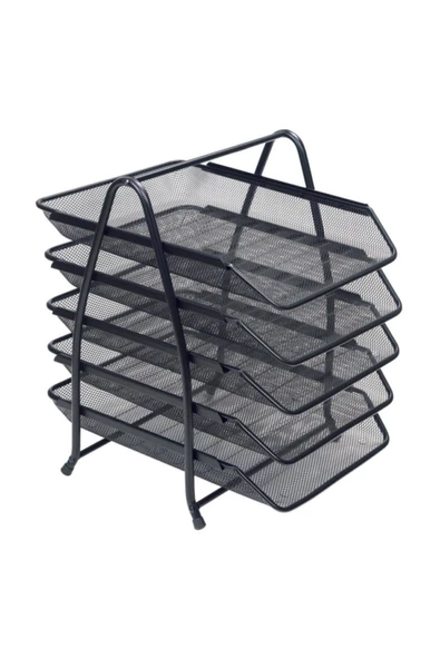 KRAF Siyah Perfore Evrak Rafi Metal 5 Katli Hbv00000jl63f ürün görseli 1