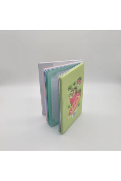 Monetaco 3D Kabartmalı Renkli Puffy Anı Hatıra Günlük Defter Çizgili A5 80 Yapraklı - Resim 3