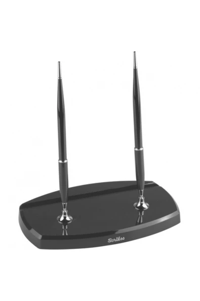 Scrikss 17 Çiftli Masa Takımı Siyah (ÇİFT DOLMAKALEM) ürün görseli 1