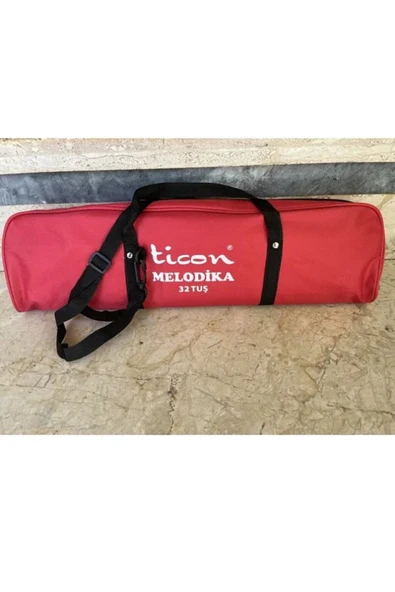 Ticon Temat Melodika 32 Tuşlu Çantalı Kırmızı Renk ürün görseli