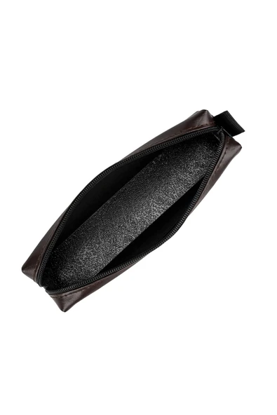 Kampüs Kırtasiyem Suni Deri Koyu Kahverengi Kalem Kutusu Karma renkler - Resim 6