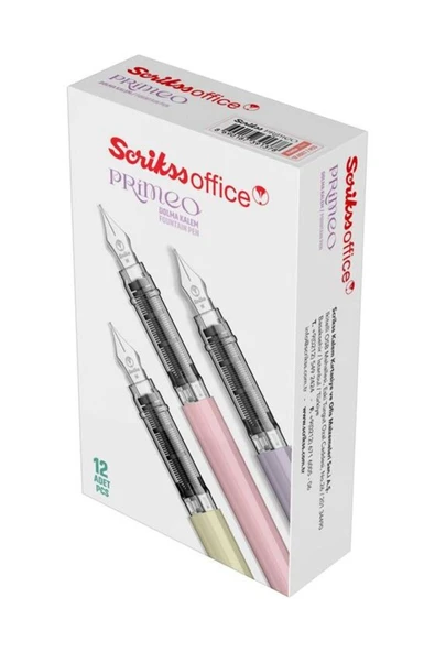 Scrikss Prımeo Dolmakalem M Uç Lila & 6'lı Mavi Kartuş - Resim 3