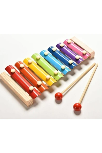 SUDEN Ahşap Ksilofon 8 Nota Ksilefon Çalgı Selefon Oyuncak ürün görseli 1