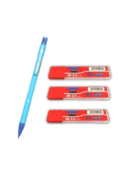 Mikro Şahin Kırtasiye 2.0 Mm Kalın Uçlu Versatil Kalem 1 Adet ve 2.0 Mm Kalın Uç Kırmızı 3 Adet ürün görseli 1