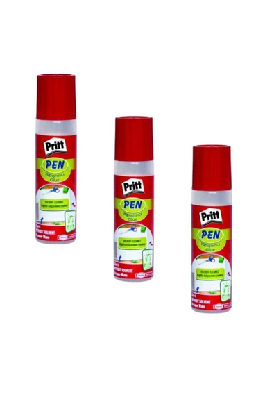 Pritt Sıvı Yapıştırıcı 40 Ml 3 Adet Pen Glue Yapıştırıcı 3 Adet Glue Pen Sünger Uçlu Yapıştırıcı 1 Paket ürün görseli