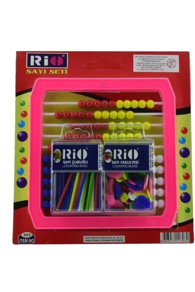Ark kırtasiye 3'lü Ilkokul Seti Abaküs + Sayma Çubukları + Sayma Fasulyeleri - Resim 3