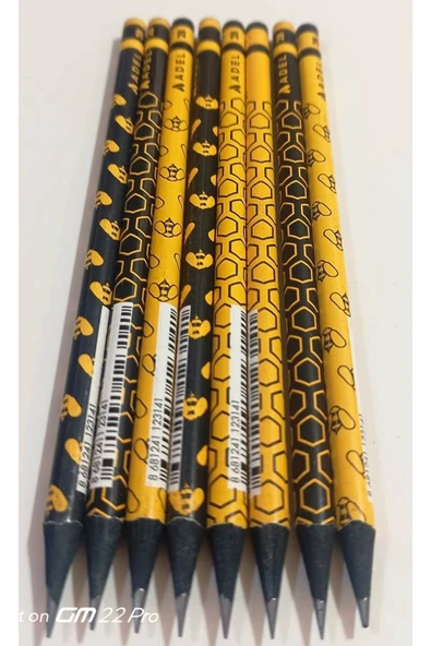 Adel Kurşun Kalem Blackline Arı 2B Desenli  (8adet) - Resim 6