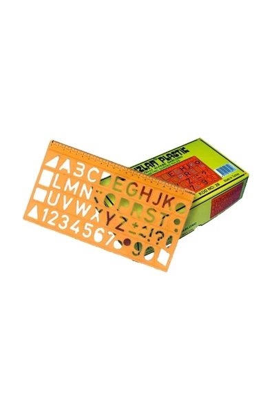 Yıldızlar Cetvel Yazı Şablonu Harf Cetvelli Geniş 22 CM 28 ürün görseli 1