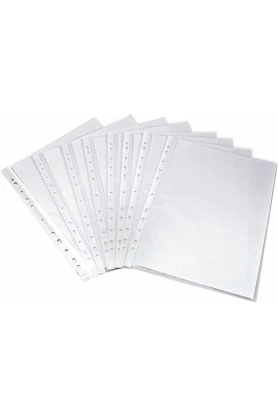 Kampus Kırtasiyem 100 Adet A4 Şeffaf Dosya Föy Poşet Dosya - Resim 2